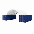 20x20  Pvc Shipping Container Canopy Shelter Frame For Construction Site Storage