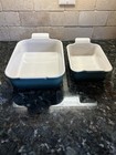 Le Creuset Heritage Rectangular Dishes  Set Of 2  Color-artichaut- New Open Box