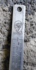 Vintage Metal Advertising Rain Gauge Ruler Dekalb