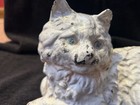 Antique Hubley 1920   s Cast Iron  Cat Doorstop Original Paint  signed 