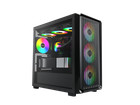 Montech X5m - Micro Atx Gaming Pc Case  High Airflow  4x120mm Argb Fans Pre-inst