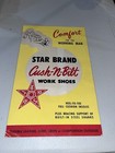 Vintage Star Brand Work Shoes General Store Counter Advertising Display Sign