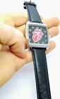 Rolling Stones Watch Black Men s Square Face Analog Pointer Wristwatch Gift