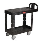 Rubbermaid Commercial Products 2-shelf Utility service Cart  Medium  Flat