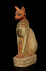 Authentic Ancient Egyptian Antiques Rare Goddess Bastet Statue Figurine Authenti