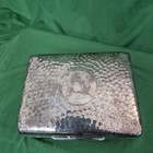 Unusual Rectangular Edwardian Silver Trinket Or Cigarette Box - V Slight Damage