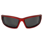 Sly Red Motorcycle Sunglasses Smoke Lens Metallic Frame By Global Vision