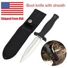 8 8  Hunting Boot Knife Fixed Blade Knife With Sheaht  Camping Tactical Knives