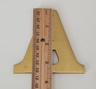 Vintage Brass Letters Solid Lot 21 Architectural Salvage Commercial Industrial