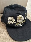 Vintage Harley Davidson 1980s Mesh Trucker Hat Ride Hard Die Hard Eagle Biker