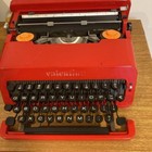 Olivetti Valentine Typewriter Red Vintage Rare Case Operation Checked Used