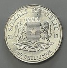 2011 Somali Elephant - 100 Shillings - 1 Ounce Silver Coin - Uncirculated