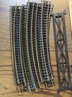 Vintage Ho Scale Model Train Misc Track bridge curves switches Mixed Lot