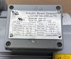 Republic Blower System Hrb-101 1 ph 0 5hp  0 4kw  1-stage Regenerative Blower