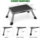 Foldable Step Stool  Adjustable Step Stool With A Non-slip Platform  Step Ladder
