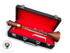 Handmade Rosewood Rauschpfeife Small Wooden Music Instrument Two Reeds With Box