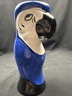 Tiki Mug Barware Vase Dw125y Hand Painted Vintage Parrot Macaw Blue Ceramic 