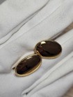 Bright Shiny Gold Tone Vintage Quality Cuff Links Simple Plain