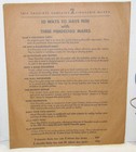 1939 Gillette Razor Blades Pinocchio And Jiminy Cricket Masks With Envelope