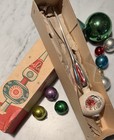 Vintage 1950s Shiny Brite Triple Indent Christmas Tree Topper In Original Box
