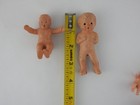 Lot Of  5 Vintage Plastic Baby Dolls Mixed Sizes Materials Mini Dolls Set