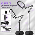 30x 10x Extra Large Floor Magnifying Glass With Light And Stand 7-inch Adjust 1x