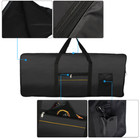 61-key Keyboard Carry Bag Electric Piano Padded Case Gig Bag With Top Handle 