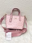 Coach City Mini Tote Bag Signature Canvas Cw032 Powder Pink Crossbody Outlet New
