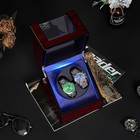 Caja Doble Para Relojes Autom  ticos Con Motor Supersilencioso Y Luz De Fondo Led