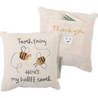  Decorative Tooth Fairy Pillow  5  X 5   Pocket  3 50  X 2 75   White 