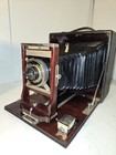Conley 4x5 Folding Plate Camera W Bausch   Lomb Lens W Case  Untested