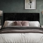 Craftporch Corduroy Modern Upholstered Pleated Velvet Headboard