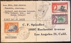 1956 Gilbert   Ellice Islands  63  65-66 Fdc Abaiang Reg Cover To Us   d