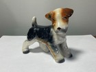 Fox Terrier Dog Figurine Porcelain 3 1 2  Tall Made In Japan Vintage Glossy