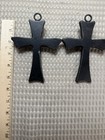 Set Of 2 Cast Iron Wall Crosses     Rustic 5    Christian Metal Wall Decor