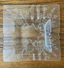 Cigar Ashtray Glass Fused Opaque Has Small Chip Vintage