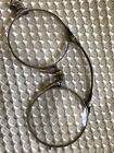 Antique  1 10  12 K White Gold Filled Pince Nez Folding Eye Glasses With Lanyard