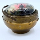 Vintage Kotler   Kopit K   K Basket Of Flowers Novelty Powder Compact