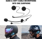 T-max Pro Motorcycle Bluetooth 5 0 Helmet Mesh 3 0 Intercom 1200m 6 Riders