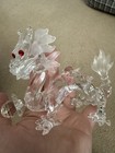 Swarovski Crystal Dragon Figurine 1997 Fabulous Creatures Red Eyes Certificate
