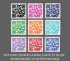 Custom Qr Code Stickers Labels With Logo And Your Custom Text Pick Your Color 2