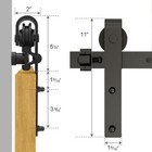 4ft -20ft Sliding Barn Door Hardware Track Single double Door Kit  Home kitchen