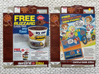  2  Vintage 1987 Ice Cream Cones Chocolate Chip Cereal Boxes Mini-piano