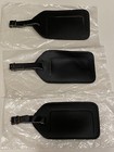 3- Trump Shuttle Leather Luggage Baggage Tag New Vintage Original 91-93