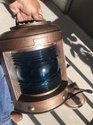 Antique Vintage Perko Set 2 Port   Starboard Red Green Brass Electric Lantern