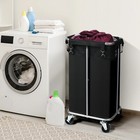 Versatile Rolling Laundry Sorters With Wheels  Black