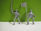 Marx Tootsie Toys Blue   Gray Civil War Playset Horse Plastic Toy Soldiers