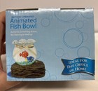 Animated Fish Bowl Battery Operated With 2 Swimming Action Fake Fish New In Box