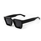 Large Dark Black Tint Mens Top Quality Acetate Hip Hop Fashion Sunglasses