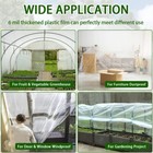6 Mil 5 Year Clear Greenhouse Plastic Film Sheeting Cover Uv Resistant Poly Tarp